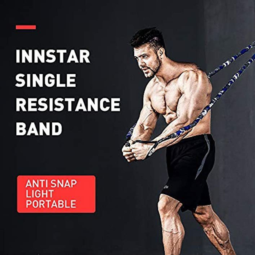 Innstar Single Resistance Band Exercise Tube With Handle Door