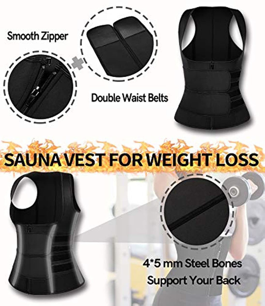Comfree Neoprene Sauna Suits Hot Sweat Waist Trainer Vest Women
