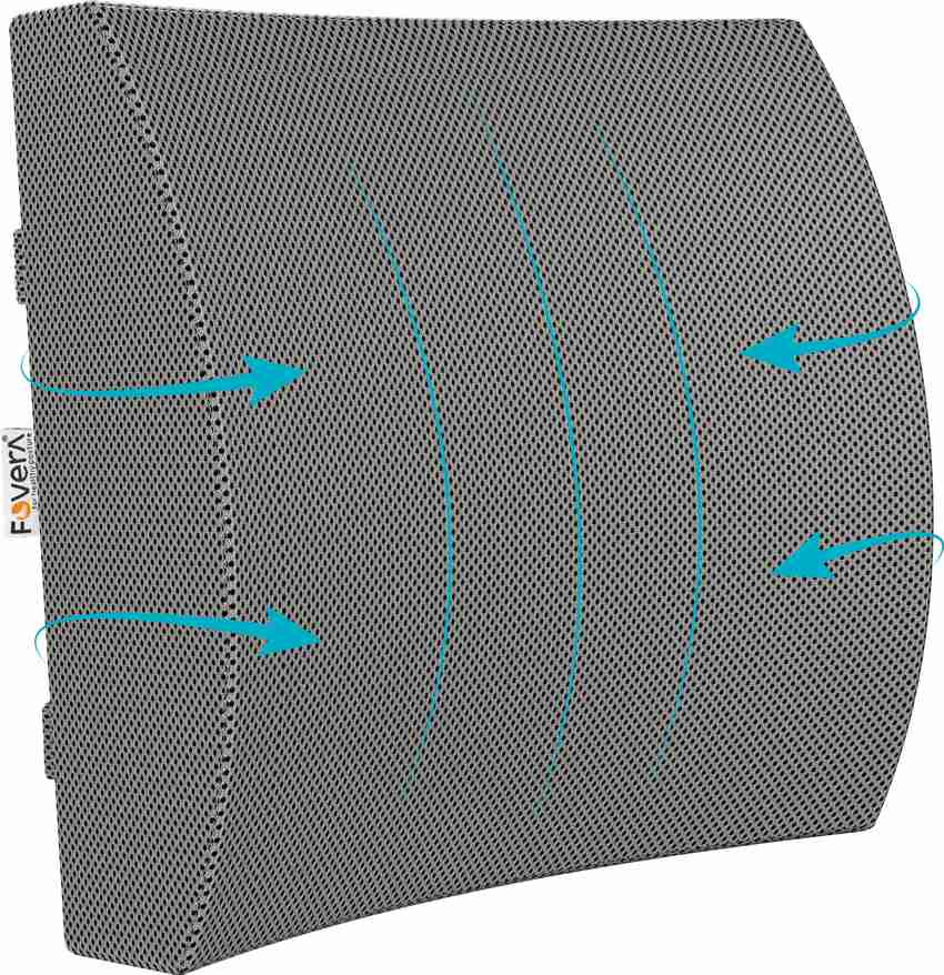 FOVERA Orthopaedic Lumbar Support Memory Foam Cushion Back