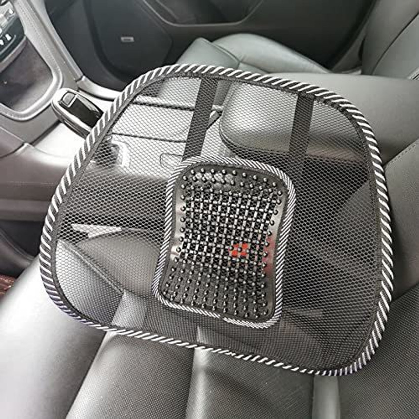 Massaging car seat cushion hot sale with lumbar support