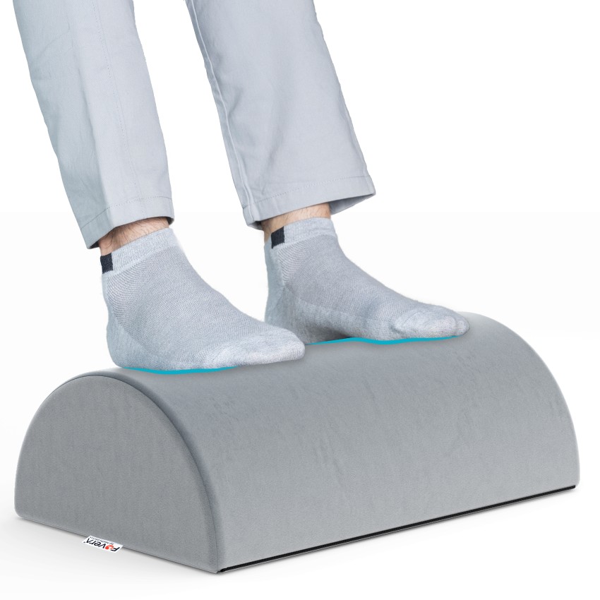 FOVERA Footrest Memory Foam Pillow for Office Desk - Raindrop