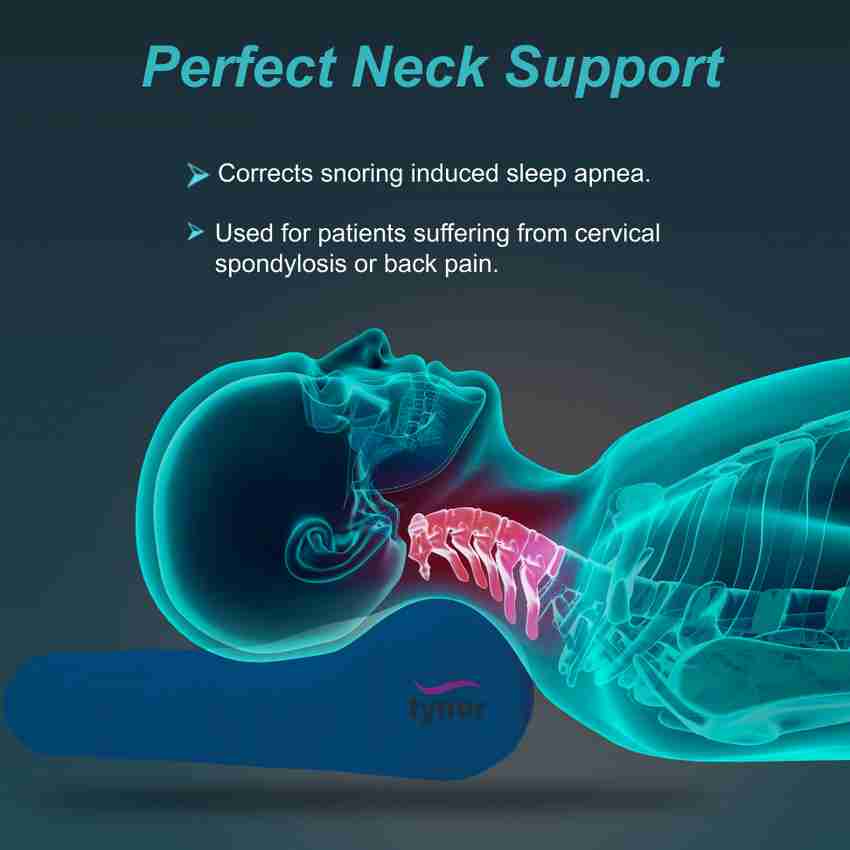 TYNOR Cervical Pillow Regular Memory Foam Blue Universal Size 1 Unit Cervical Pillow Buy TYNOR Cervical Pillow Regular Memory Foam Blue Universal Size 1 Unit Cervical Pillow Online at Best Prices