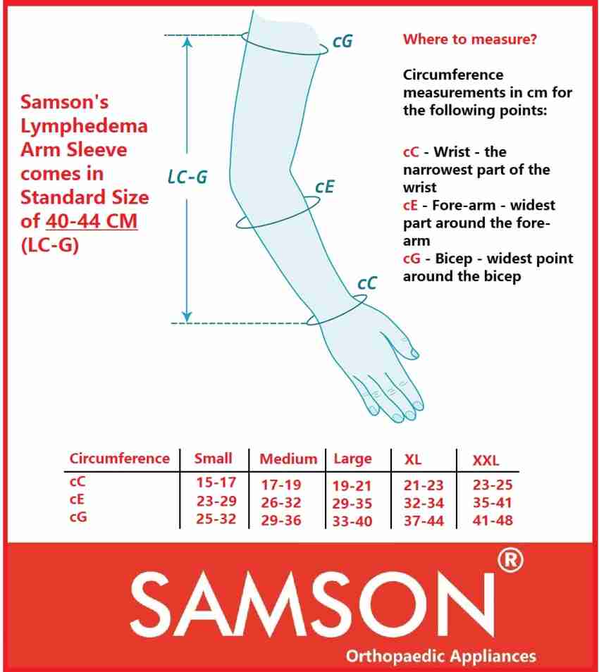 SAMSON Lymphedema Arm Sleeve Compression Stocking (Size : Small