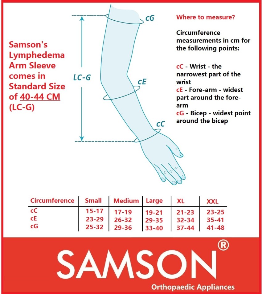 Black Cotton Samson Orthotics Lymphedema Arm Sleeve at Rs 350/piece in  Vadodara