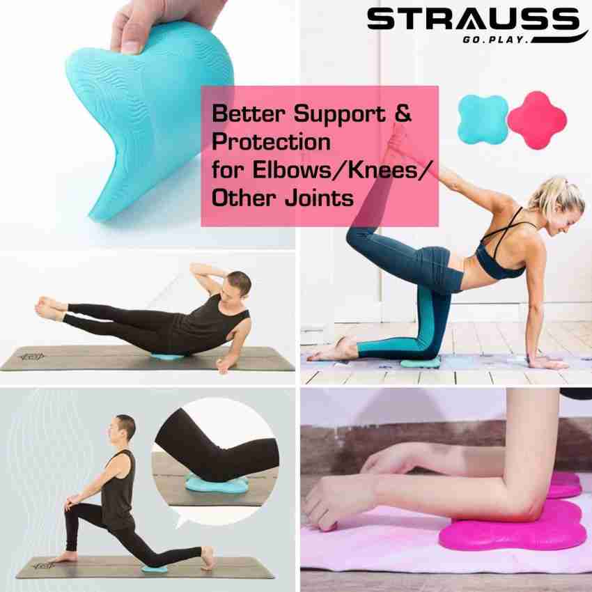 Buy Strauss Yoga Knee Pad Cushions, Yoga Accessories, Support For Knees &  Elbows (Pair) Knee Support Online at Best Prices in India - Fitness