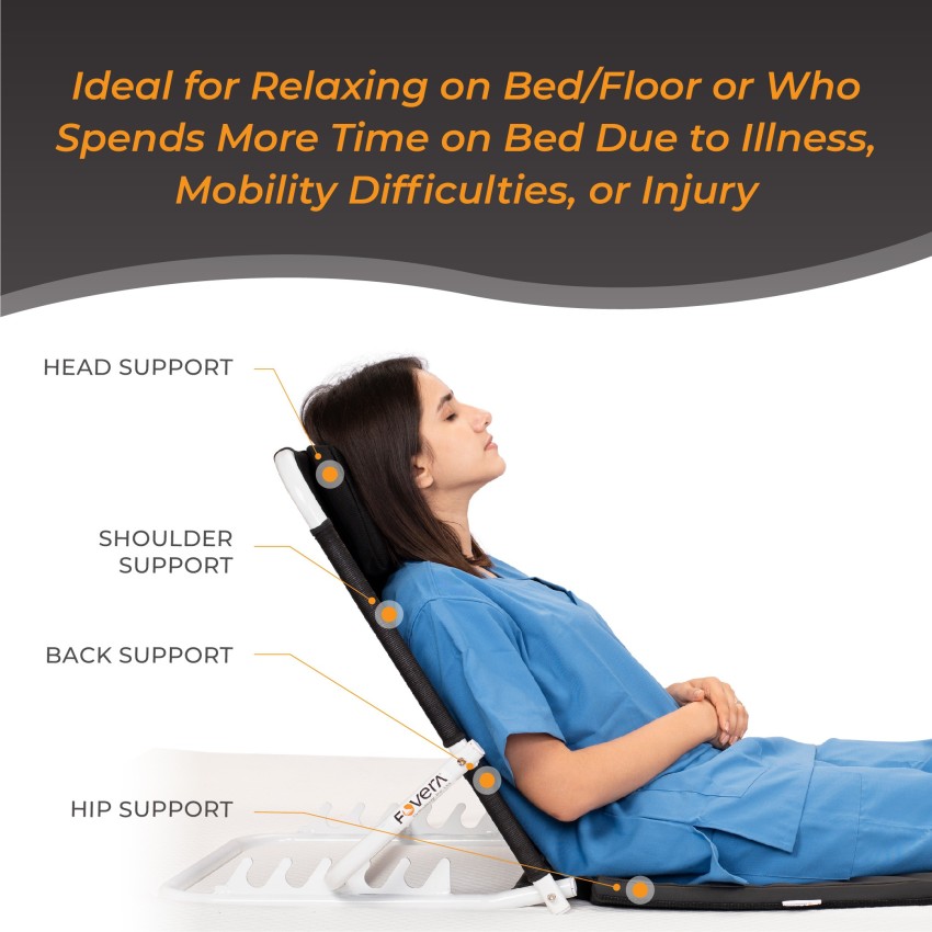 Buy FOVERA Adjustable Hospital Back Rest with Arm Rest for Use on Bed, Back  Support for Patient at Home, Multifunction, Large Size, 6 Changeable  Recline Angles, Foldable & Portable (Pack of 1)