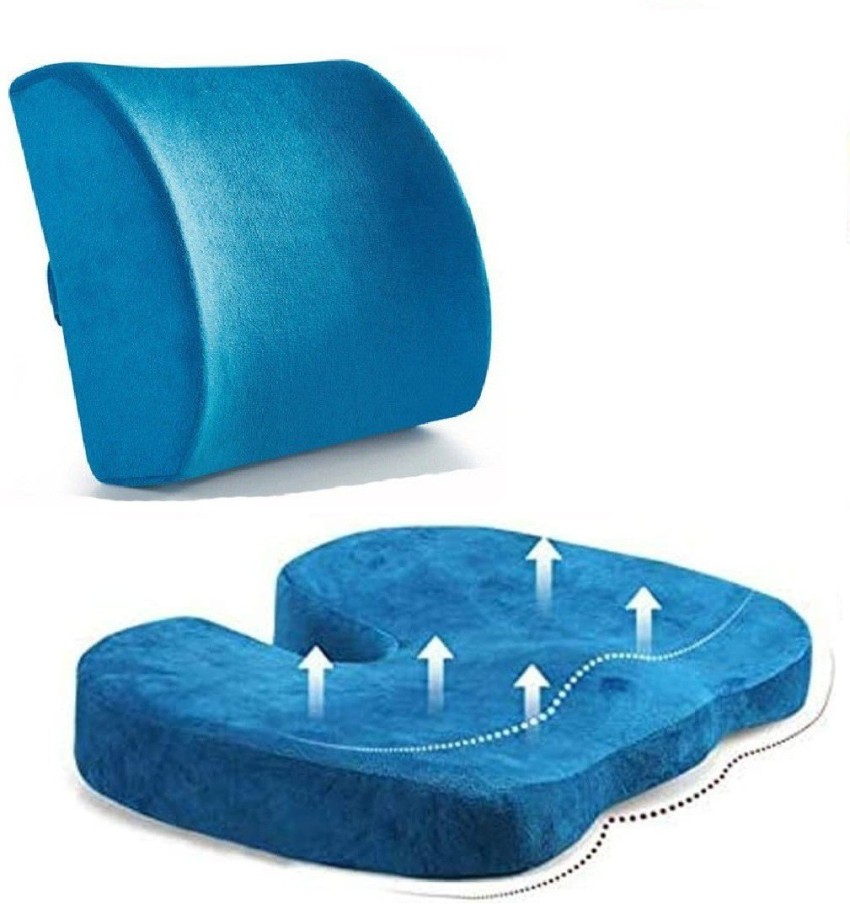 4V1 ™ Memory Foam Lumbar Pillow and Seat Cushion Combo, Coccyx