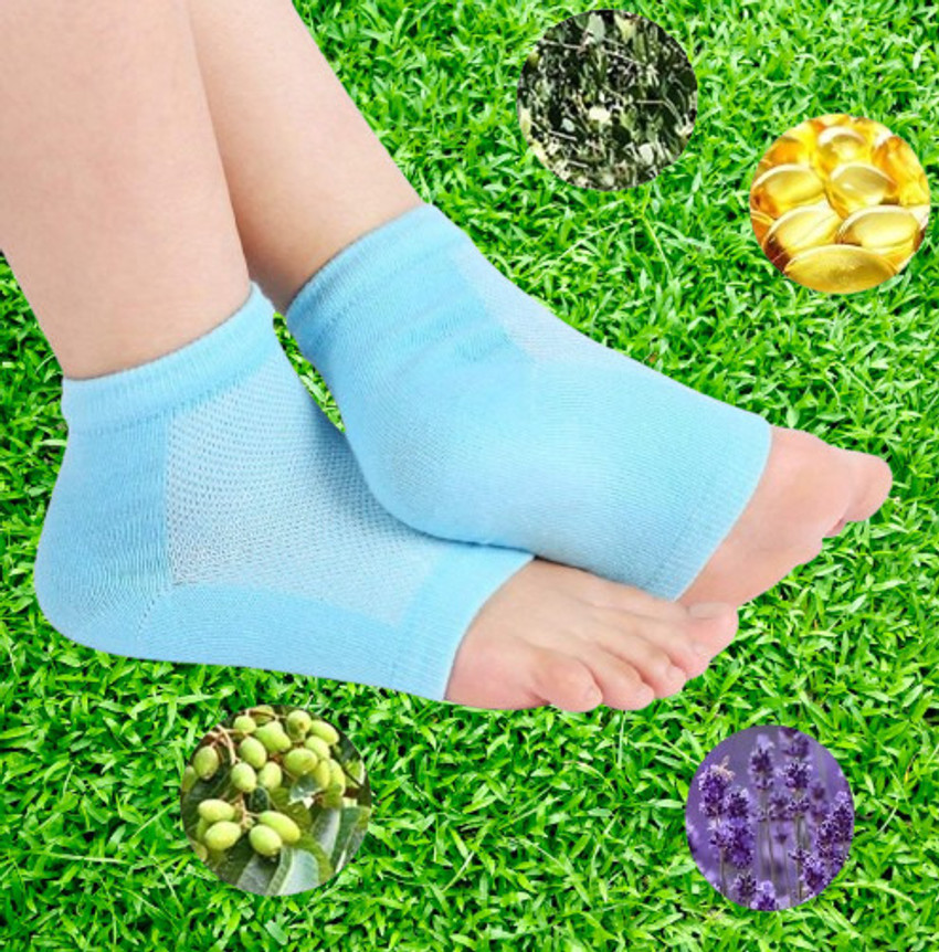 DADNSON Heel Pain Relief Silicone Gel Heel Socks Heel Protector