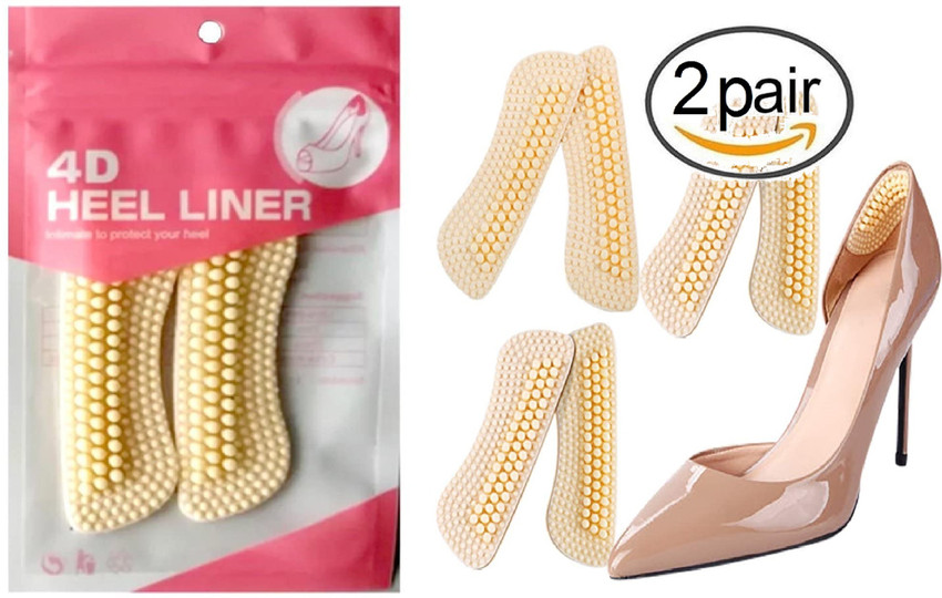 TRK IMPEX Heel Liner Cushions Insoles Heel Grip Pads Silicone Self