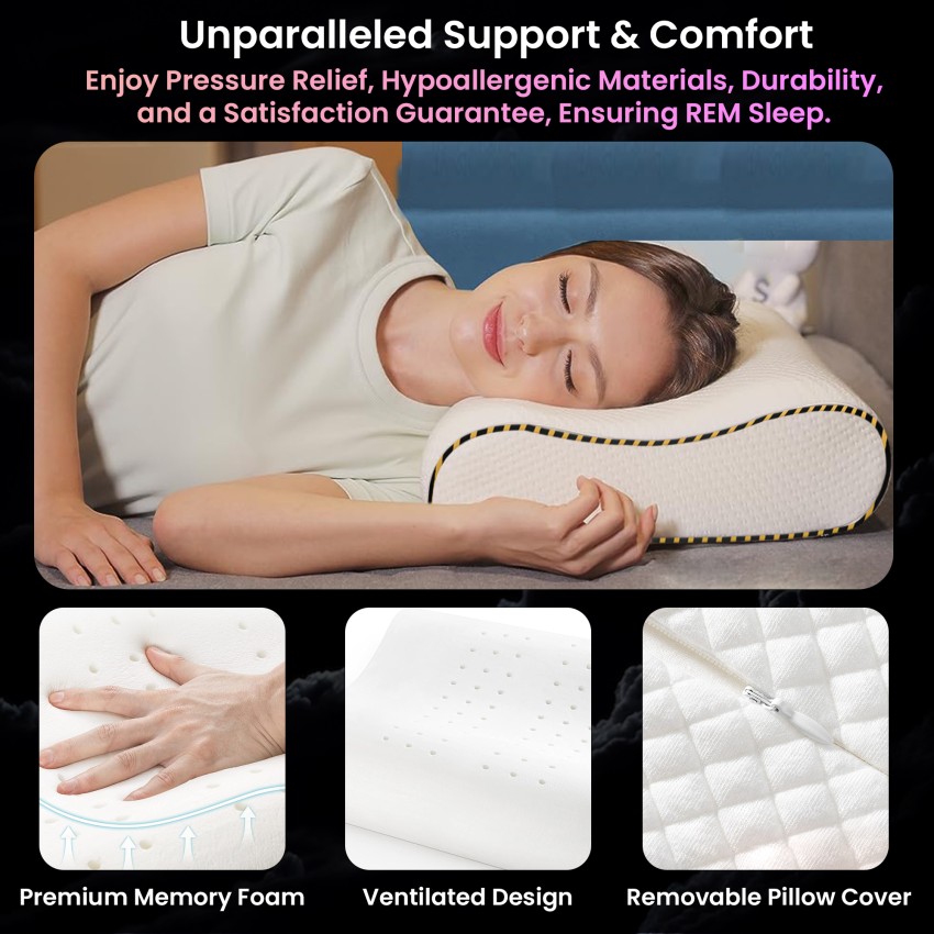 Dr Trust USA Neck Pillow for Travelling, Orthopedic Memory Foam