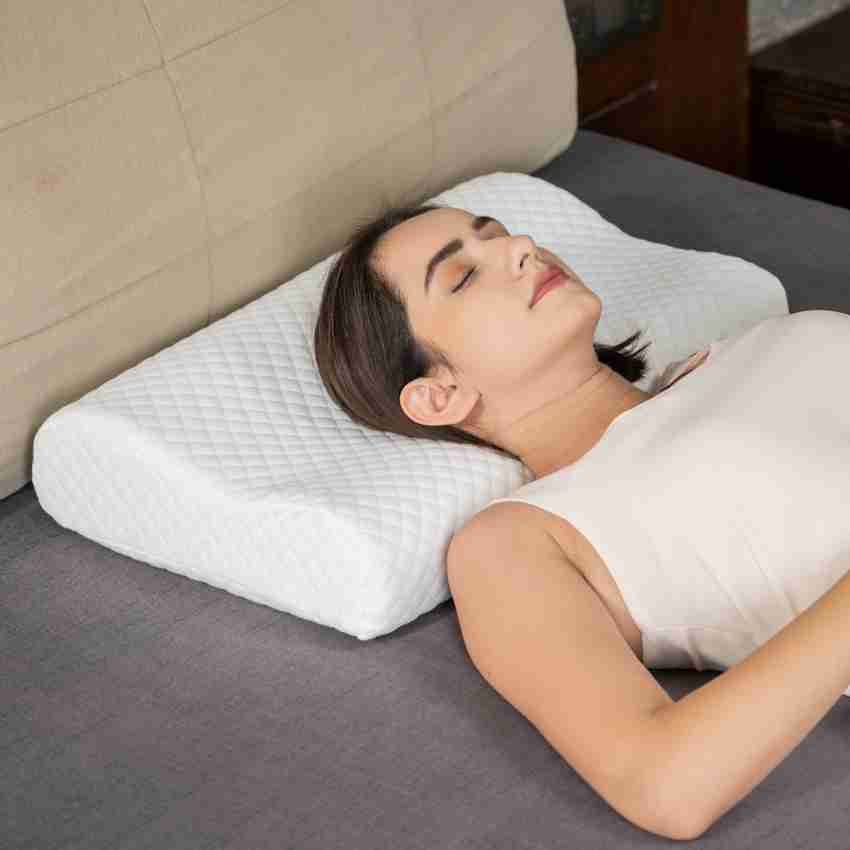 FOVERA Memory Foam Cervical Pillow 21.5 x 13.5 With Bamboo Cover Pack of 2 Cervical Pillow Buy FOVERA Memory Foam Cervical Pillow 21.5 x 13.5 With Bamboo Cover Pack