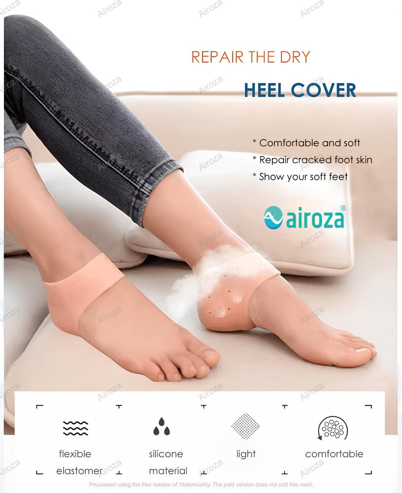 Gel heel socks for cracked heels on sale