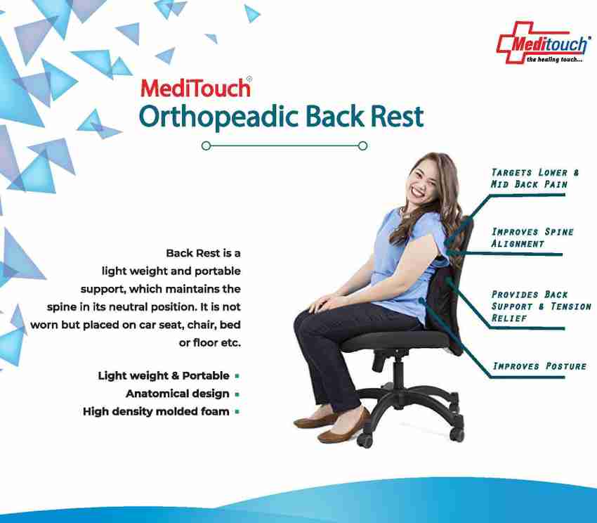 Meditouch Back Lumbar Support Pillow for Office Chair Car Pain