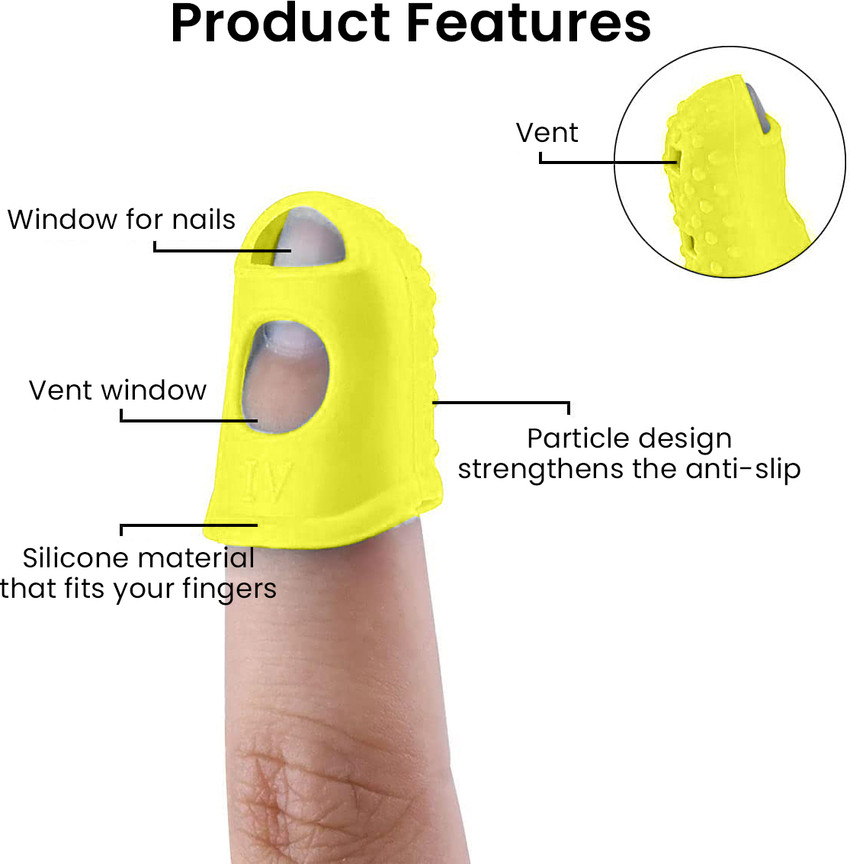Silicone finger shop tips guitar