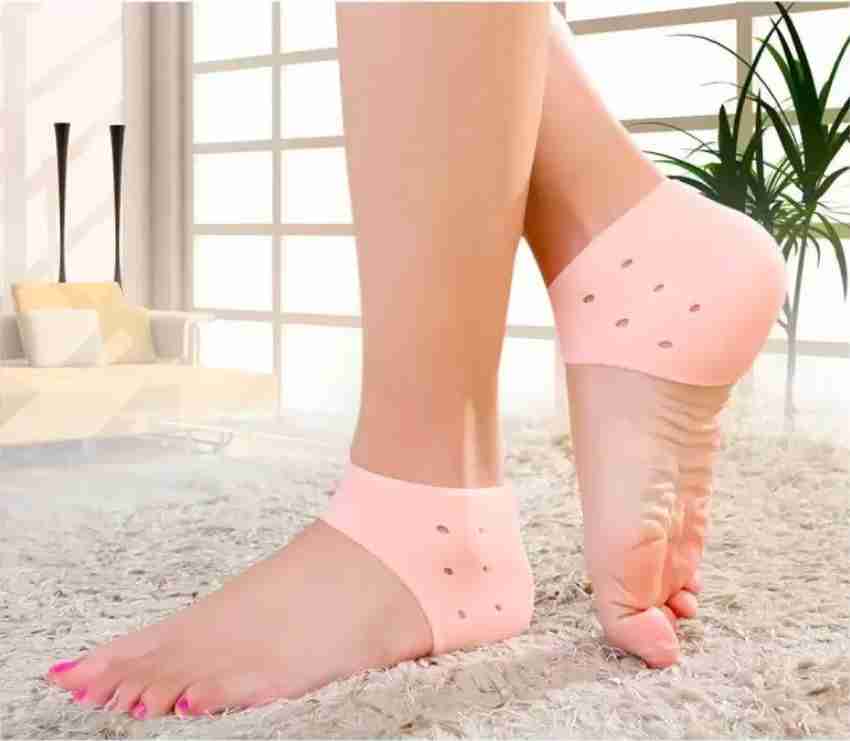 BestProducts Silicone Heel Protector Anti Crack Pad Socks Set 1 Pair Heel Support Buy BestProducts Silicone Heel Protector Anti Crack Pad Socks Set 1 Pair Heel Support Online at Best Prices in India