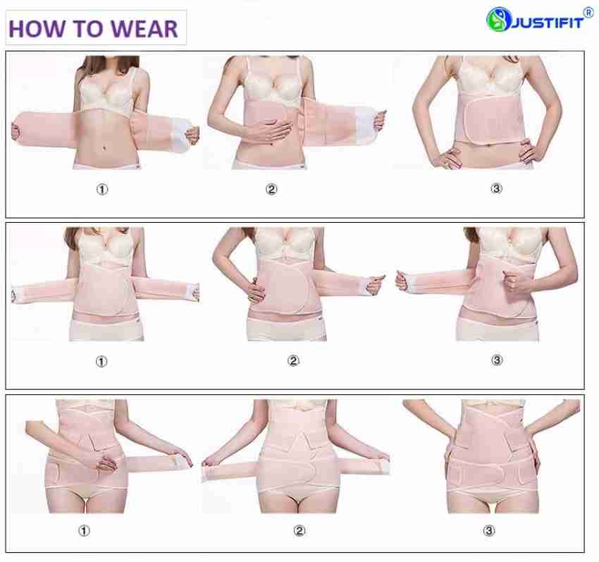 JUSTIFIT 3 in 1 After C section / Normal Delivery Pelvic support belly