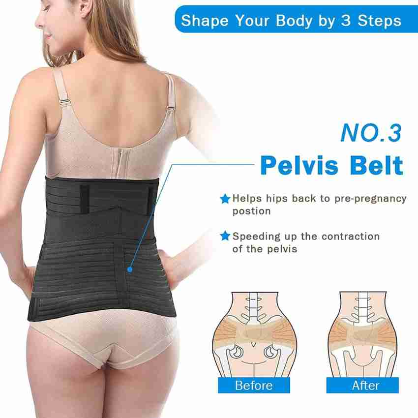 Get Back In Shape Quickly With Our Postpartum Belly Band For C-Section  Recovery Compression Wrap Back Support Belt, Belly Bandit Before And After