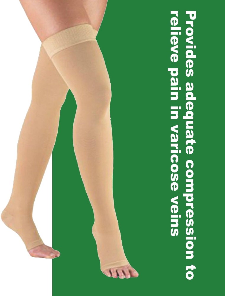 Buy Comprezon Varicose Vein Stockings Class 2- Mid Thigh- 1 pair (XXLarge)  Online at Low Prices in India 