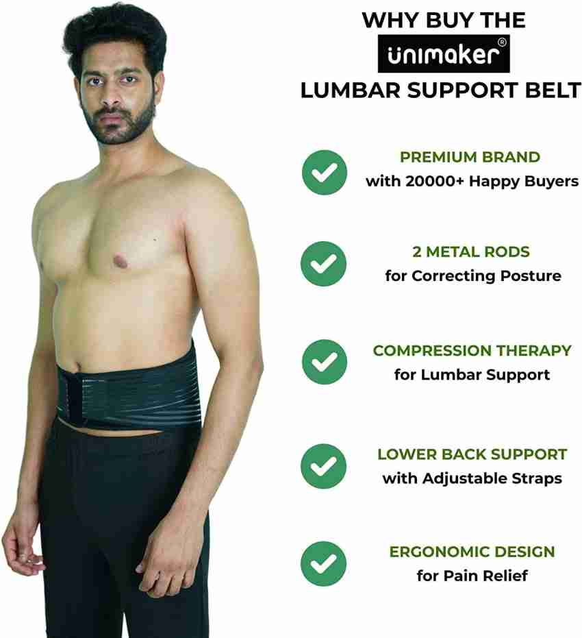 Unimaker Lumbar Support Belt for Lower Back Pain Relief - Lumbo
