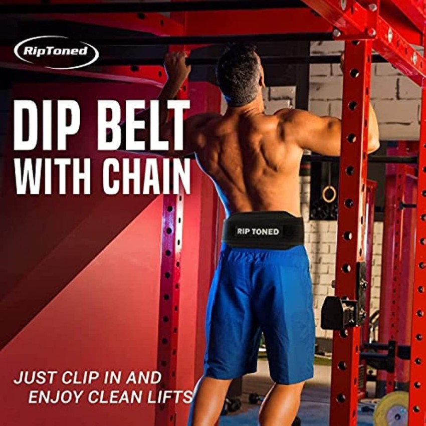 Buy Rip Toned Dip Belt with Chain - 36 Heavy Duty Steel Chain - for  Weightlifting Pull Ups, Dips, Powerlifting, Xfit, Bodybuilding, Strength  Training - Add More Weight While Lifting for Men