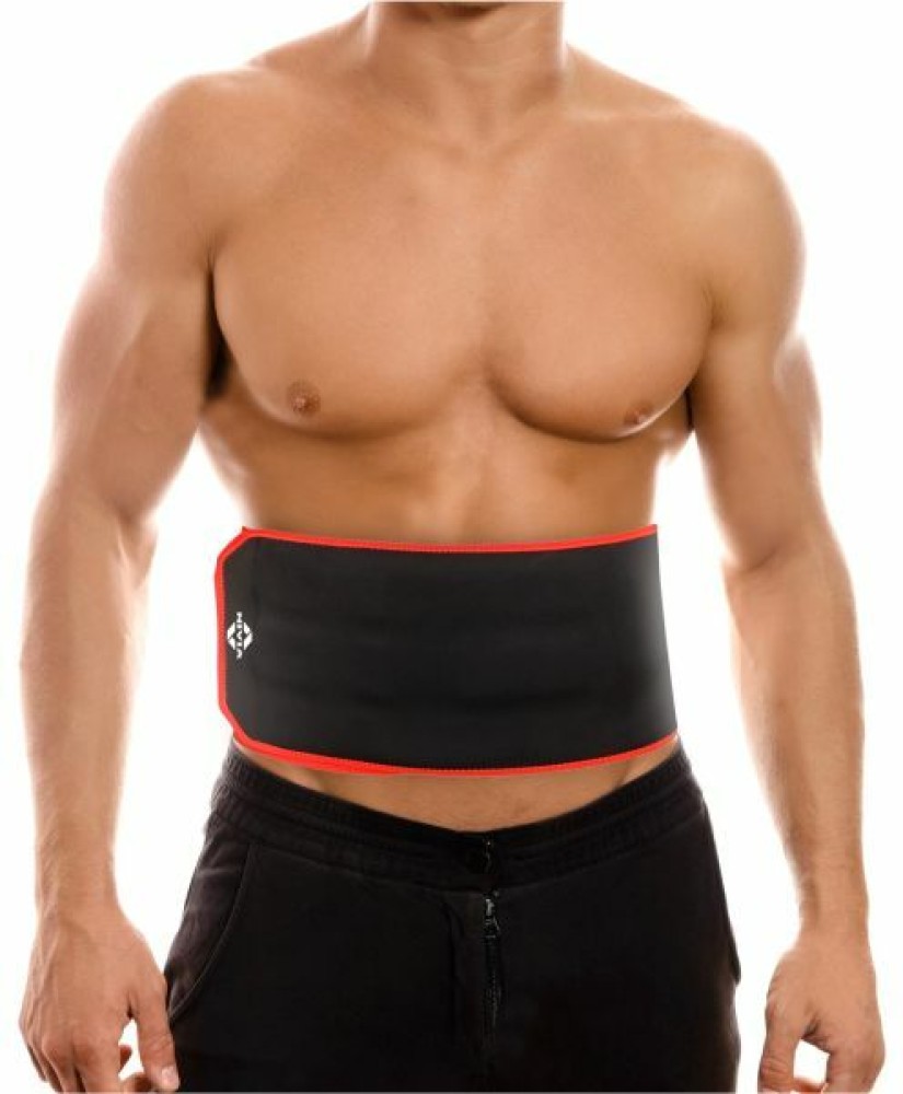 NIVIA Orthopedic Performance Waist Support Sweat Belt (Black-Red