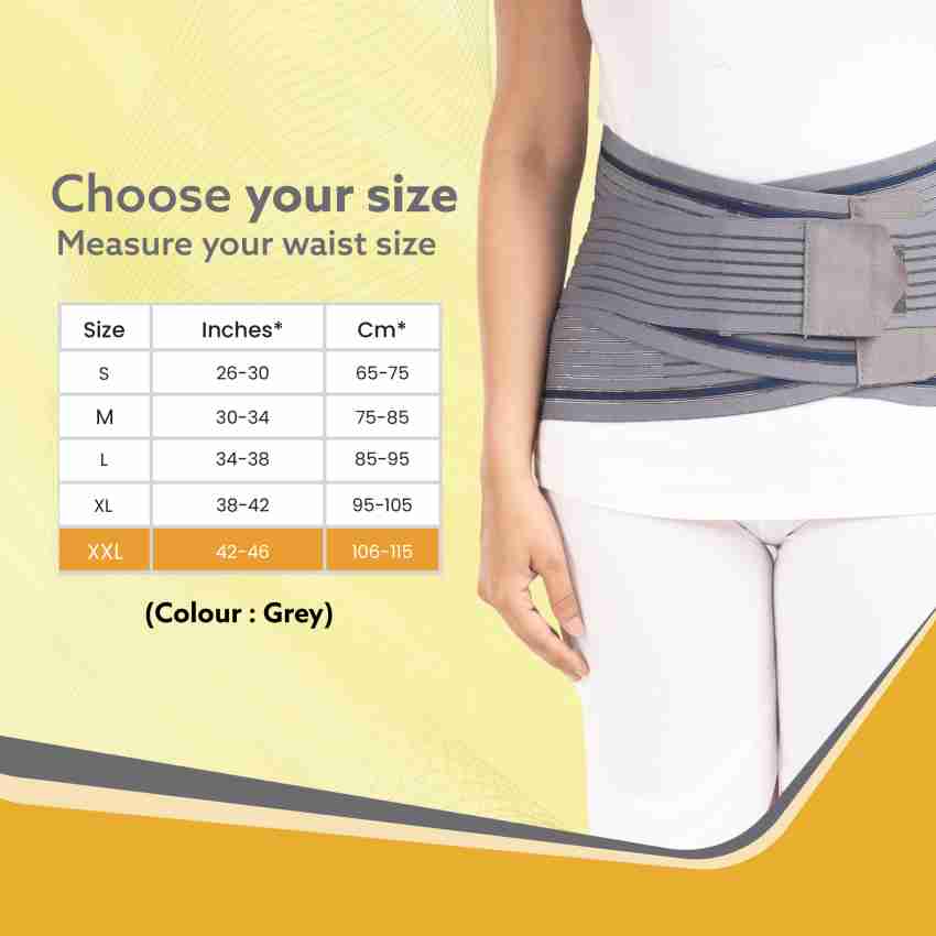 AGARO Lumbo Sacral Belt With Double Strapping, Back Support For