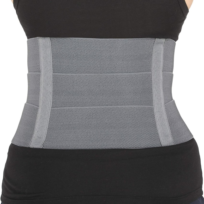 Longlife Lumbar Support Belt For Back Pain Relief, Grey (XL, 38- 42-Inch)