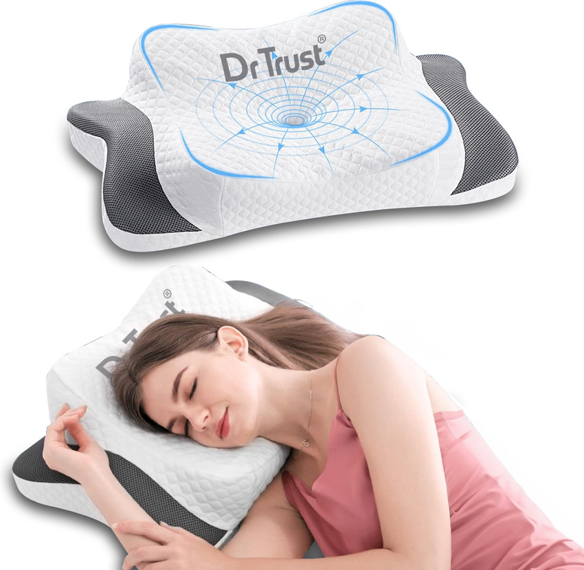 Dr Trust USA Orthopedic Pillow for Neck Head Shoulder Support 361 Contour Memory Foam Cervical Pillow Buy Dr Trust USA Orthopedic Pillow for Neck Head Shoulder Support 361 Contour Memory Foam Cervical...