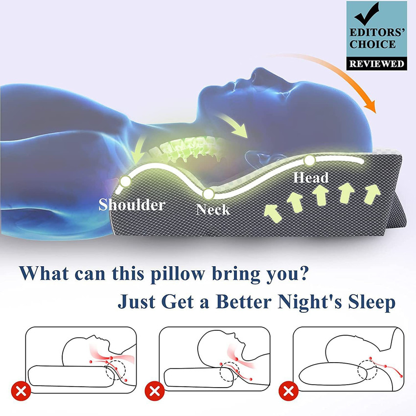 VKOSFIT Cervical Neck Pillow to Maintain Correct Posture Neck Spine Alignment Cervical Pillow Buy VKOSFIT Cervical Neck Pillow to Maintain Correct Posture Neck Spine Alignment Cervical Pillow Online a...