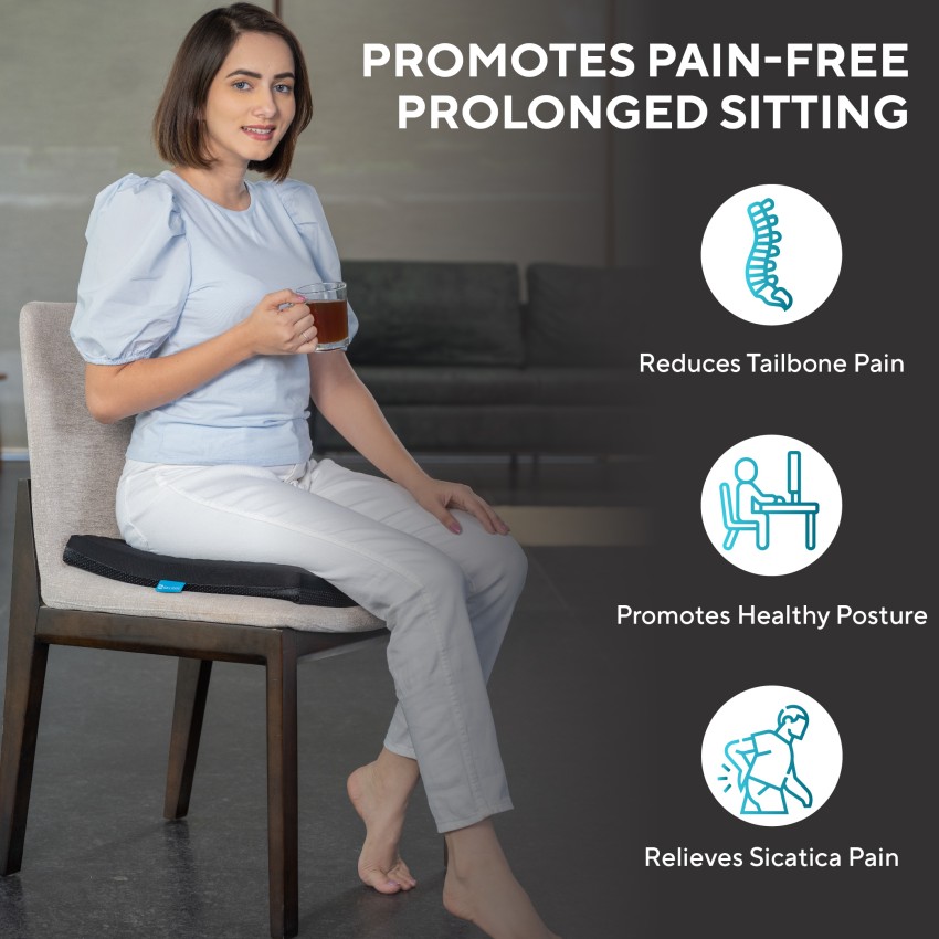 Seat Cushion, Gel Seat Cushion for Long Sitting– Back Pain, Sciatica