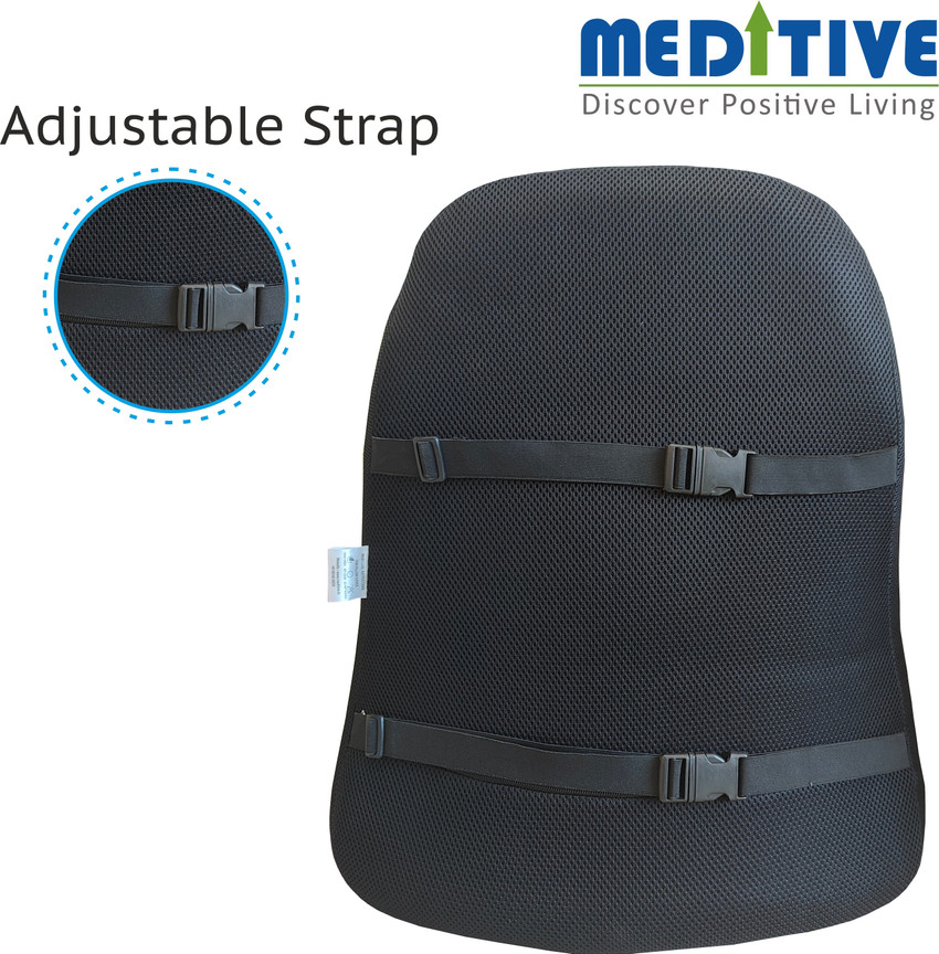 MEDITIVE Orthopedic Backrest Support Memory Foam Cushion for