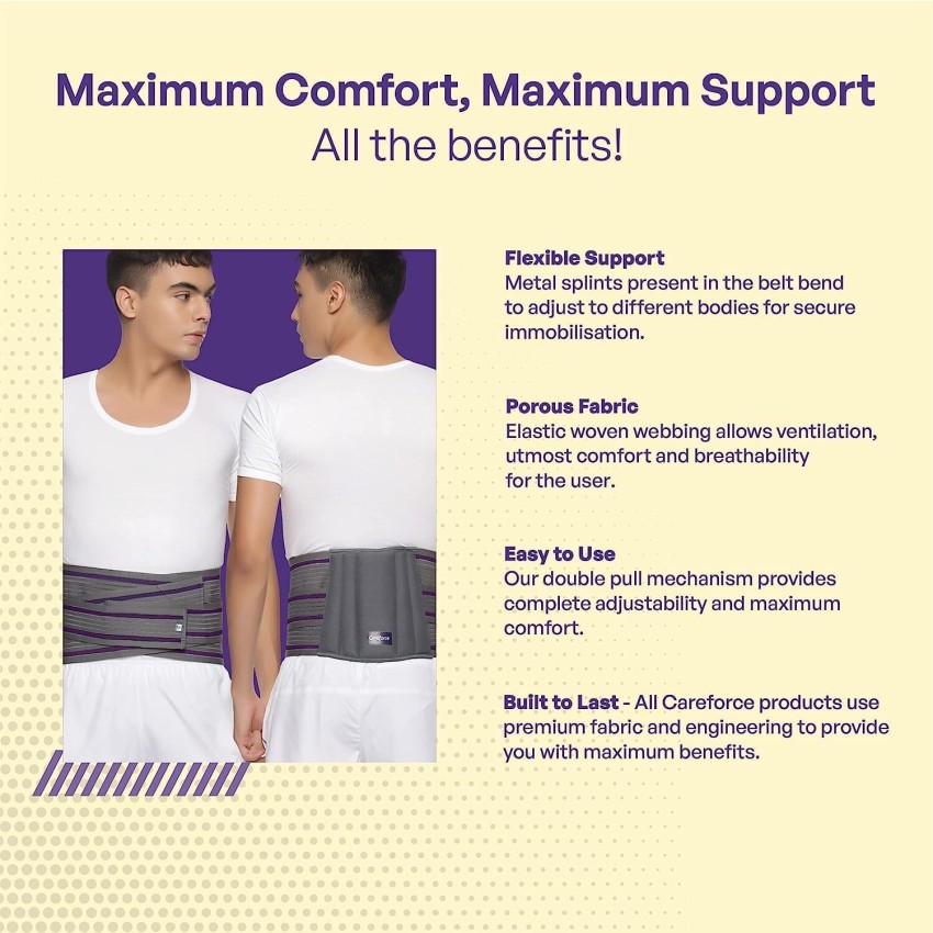 Buy Careforce Contoured Lumbar Support Belt Back Belt for Back
