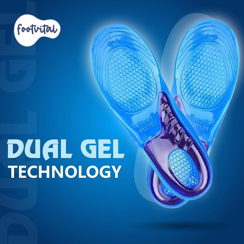 Foot Vital Orthopedic Gel Insoles Dual Tech All Day Comfort Size M Insole Buy Foot Vital Orthopedic Gel Insoles Dual Tech All Day Comfort Size M Insole