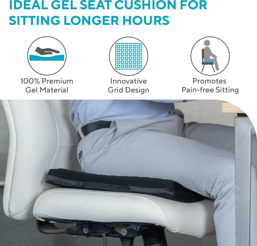 Seat Cushion, Gel Seat Cushion for Long Sitting– Back Pain, Sciatica