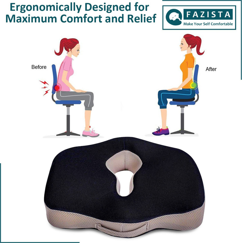 Back pain relief seat cushion clearance
