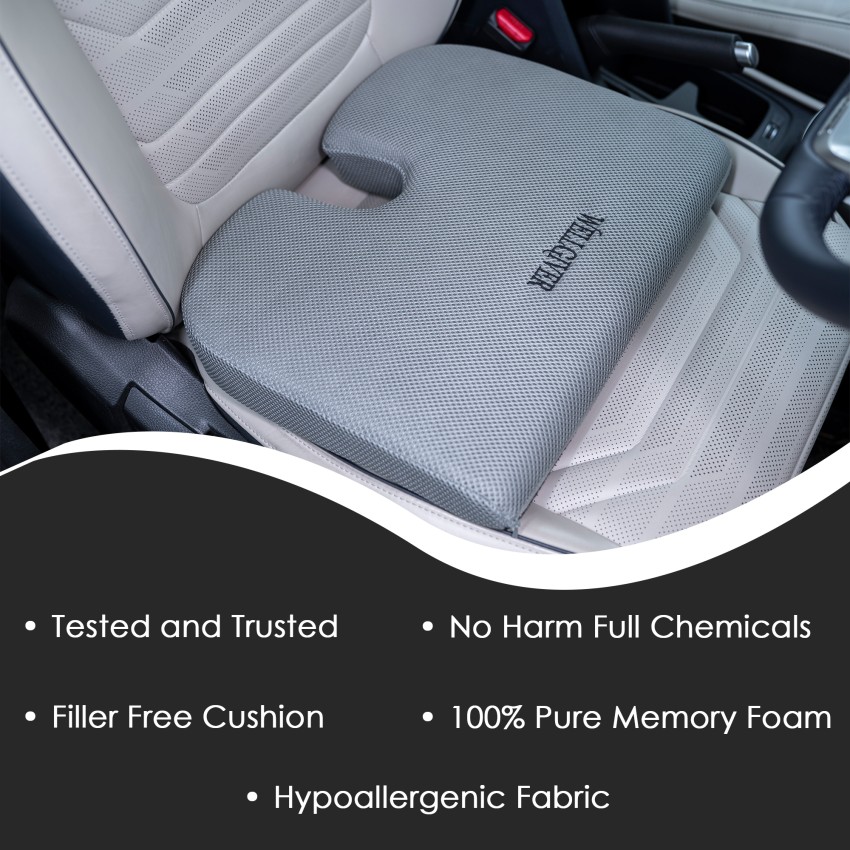 WELLGIVER Car Cushion Pillow, Cloudy Seat Cushion for Car Driving Seat,  Long & Comfortable Drive, Lower Back Pain Relief, Orthopedic 17X13X3 Inch  U-Cu - Price History