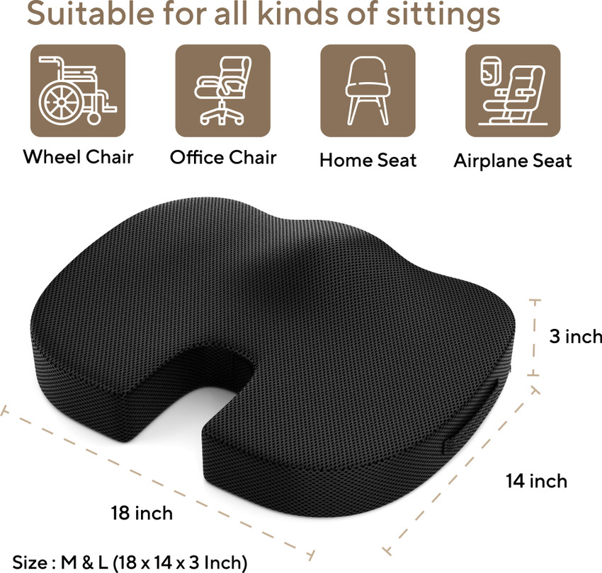 Tailbone seat cushion outlet