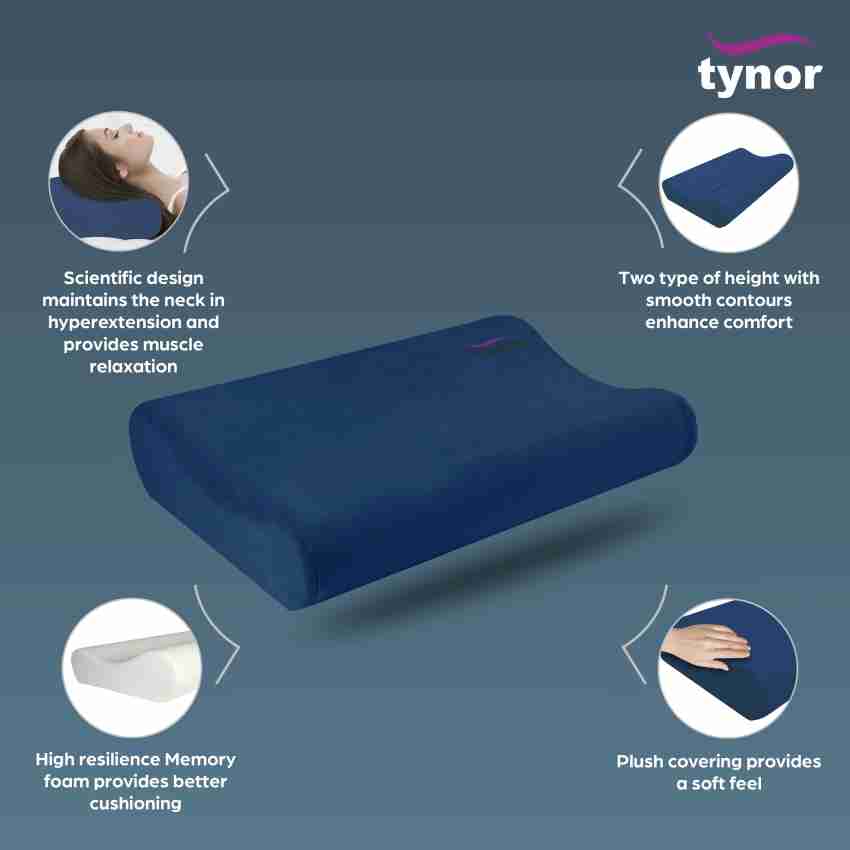 TYNOR Ortho Cushion Seat, Grey, Universal Size, 1 Unit Cervical Pillow