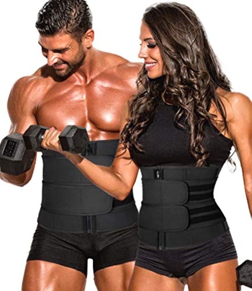 Fashion Neoprene Sauna Waist Trainer Corset Sweat Belt For Women Weight  Loss Compression Trimmer Workout Fitness（Gray)