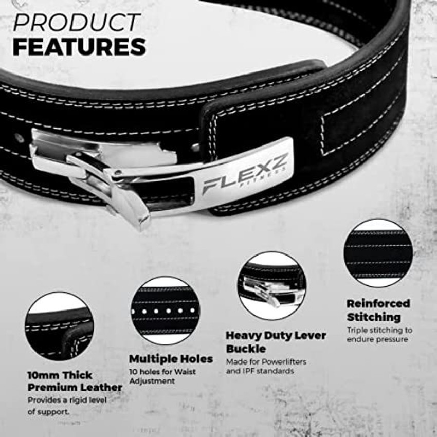 Flexzfitness Flexz Fitness Lever Weight Lifting Leather Belt 10Mm Powerlifting Gym Belts Back Lumbar Support Buy Flexzfitness Flexz Fitness Lever Weight Lifting Leather Belt 10Mm Powerlifting Gym Belt...