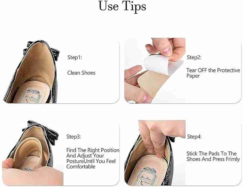 Jackshowshope Heel Grips Liner Cushion Inserts for Loose Shoes