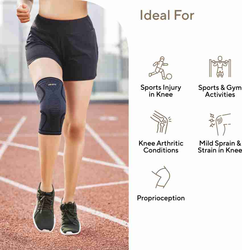 FOVERA Adjustable Knee Brace with Side Stabilizers & Patella Gel Pads, Knee  Support for Knee Joint Recovery or Injury Prevention for Man and Women (1)
