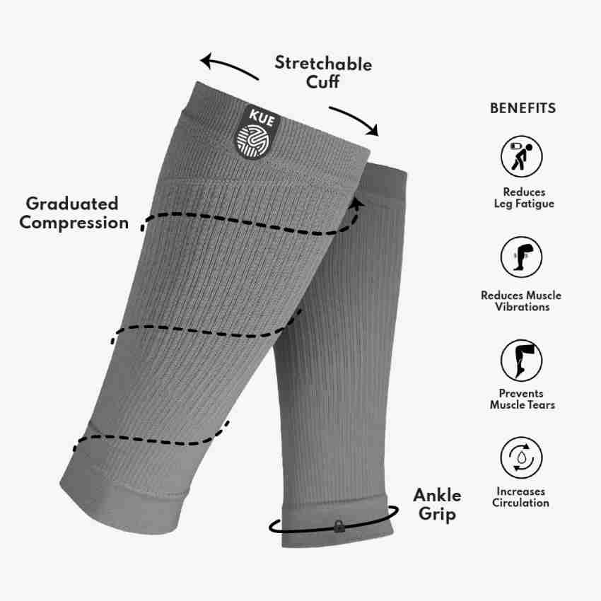 KUE Calf Compression Sleeve for Men & Women (L/XL) Knee Support - Buy KUE Calf  Compression Sleeve for Men & Women (L/XL) Knee Support Online at Best  Prices in India - Fitness