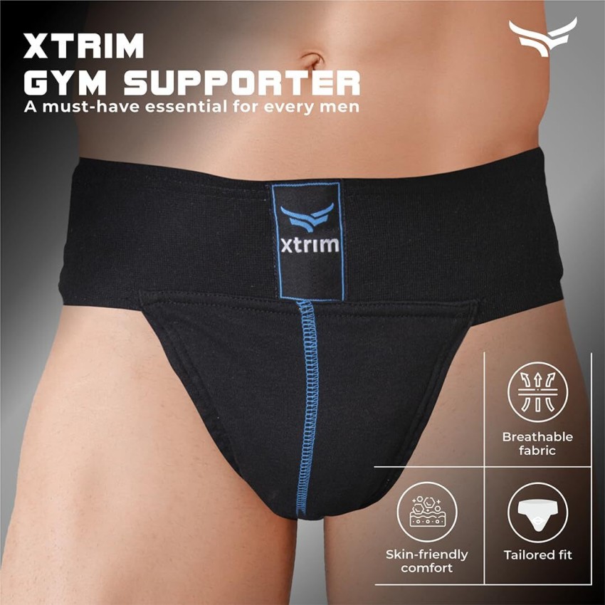 Xtrim Gym Supporter for Men, Stretchable Cotton Sports Underwear