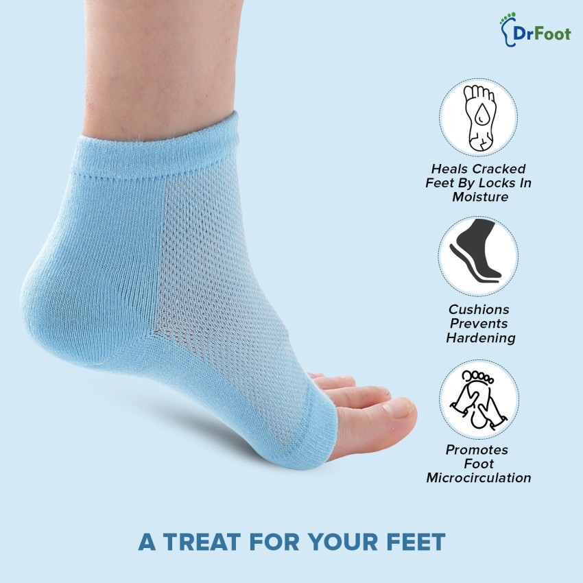 Dr Foot Silicone Moisturizing Heel Socks