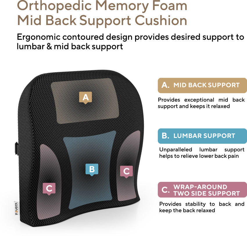Mid back cushion top