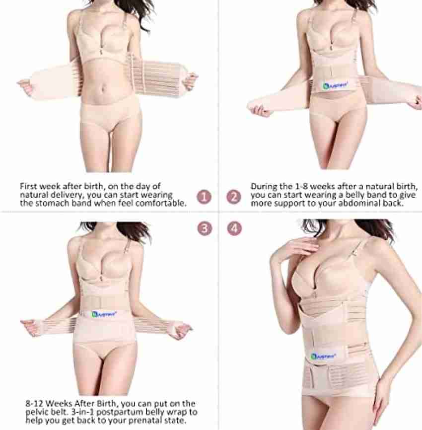 JUSTIFIT Elastic 3 In 1 Postpartum Belt For Abdominal&Pelvic Support After  Delivery-Speed Up Recovery&Reduce Discomfort,Swelling,One Size - Price  History
