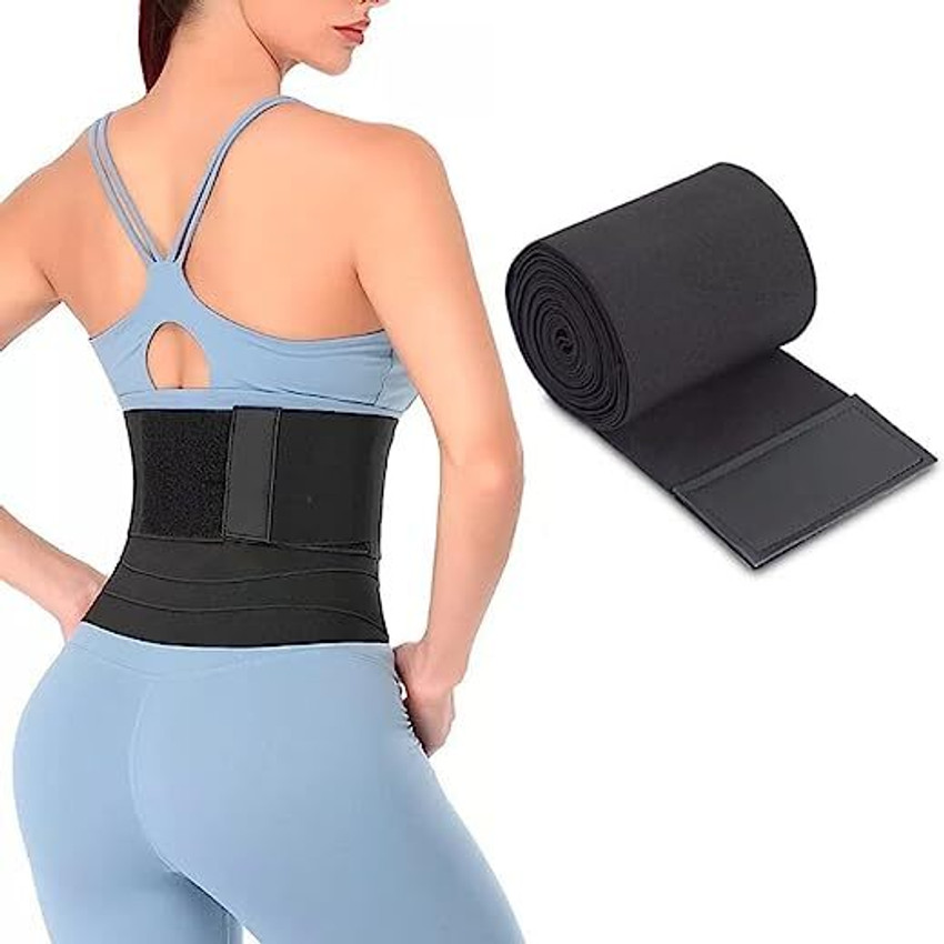 WROXTY Tummy Fat Waist Shape Wear and Hips Trainer Slim Stomach Belly Belt for Women Abdominal Belt