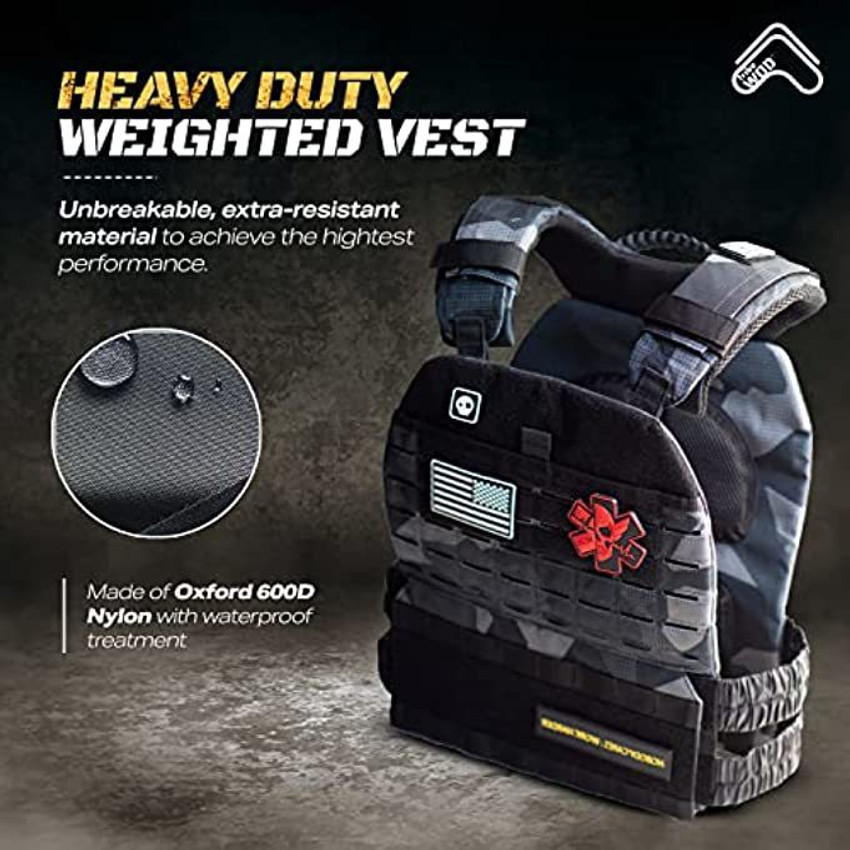 Tribe Wod Adjustable Weighted Vest Camo Polar Weight Vest For Men