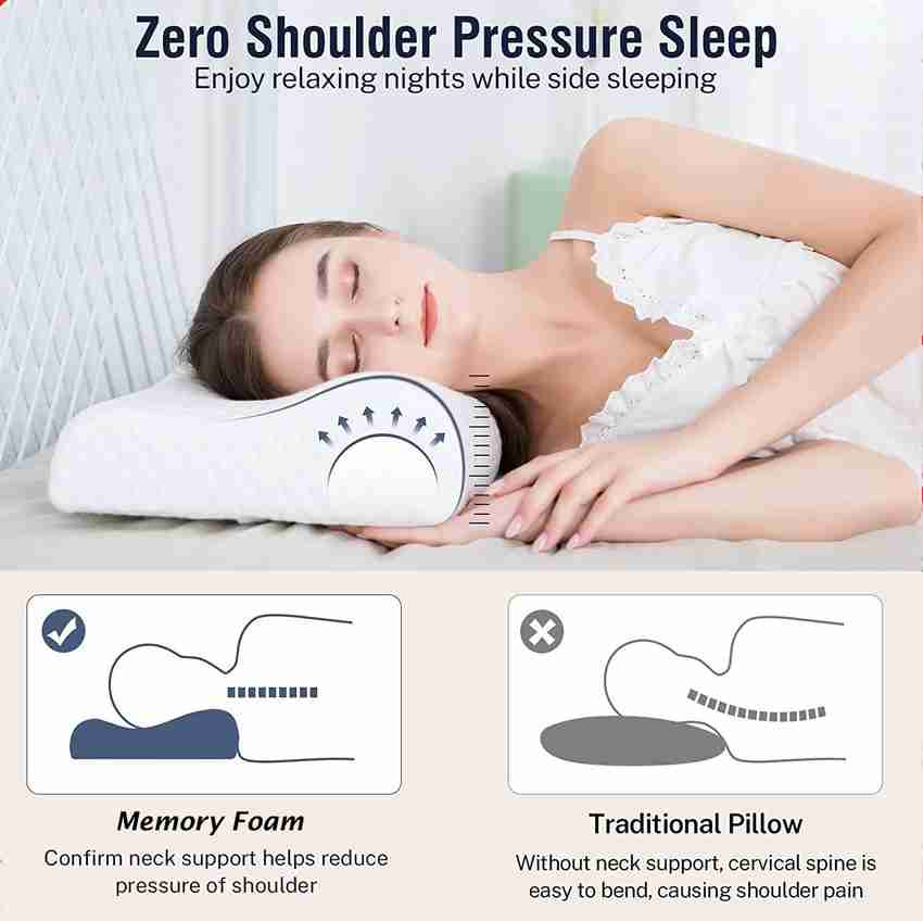 Memory foam for neck pain top